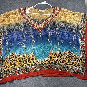 Jessica Taylor 100% Rayon RN77511 Boho Shawl Mermaidcore